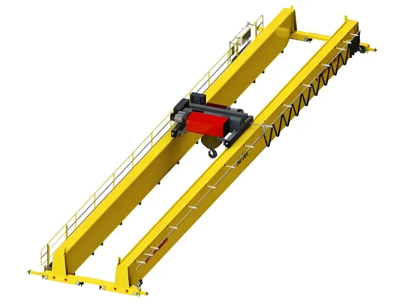 Double girder overhead crane for warehouse loading goods