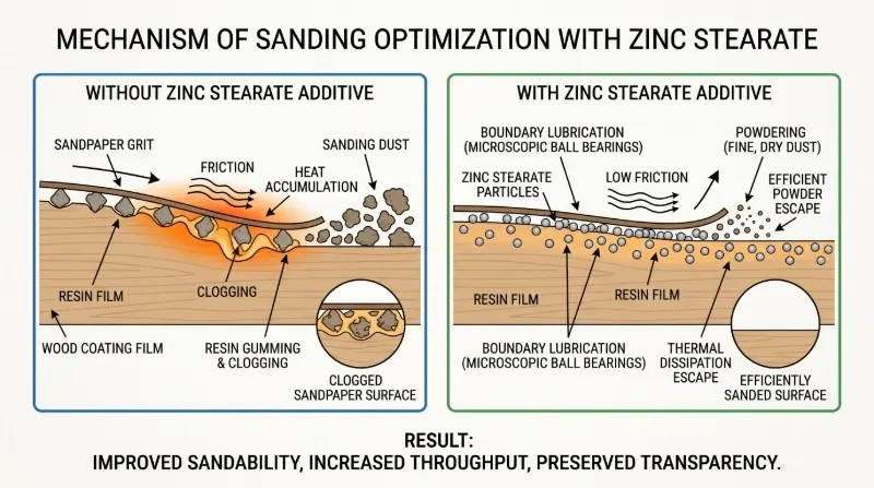 difference between with and without zinc stearate