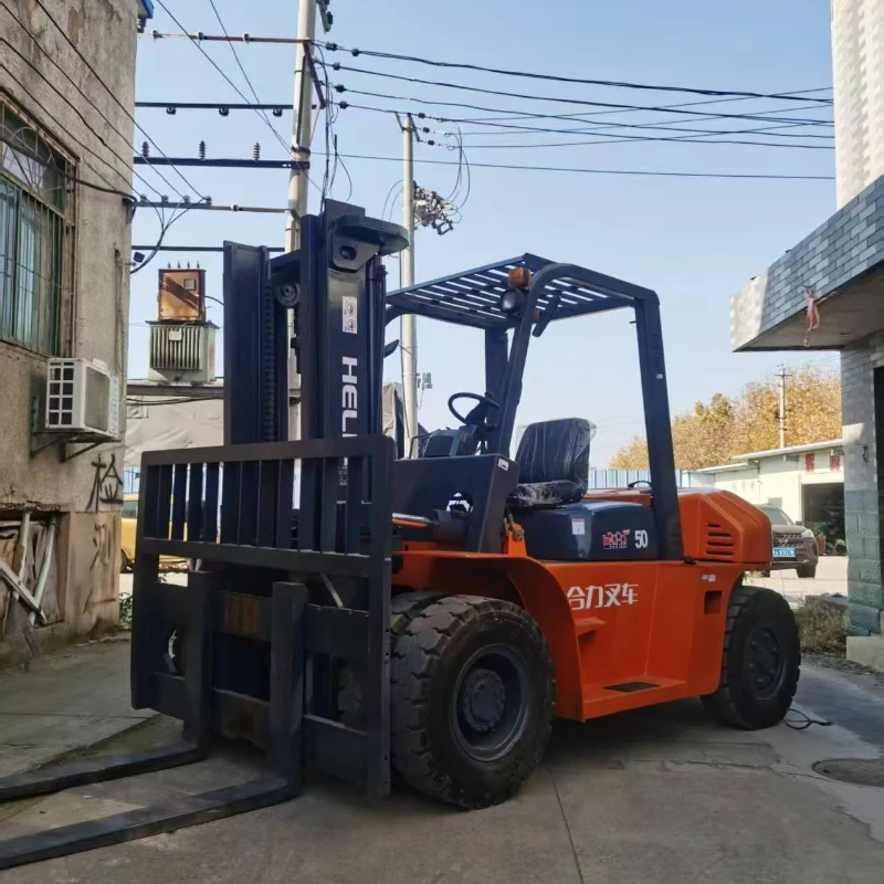 Used Heli 5‑ton diesel forklift for export