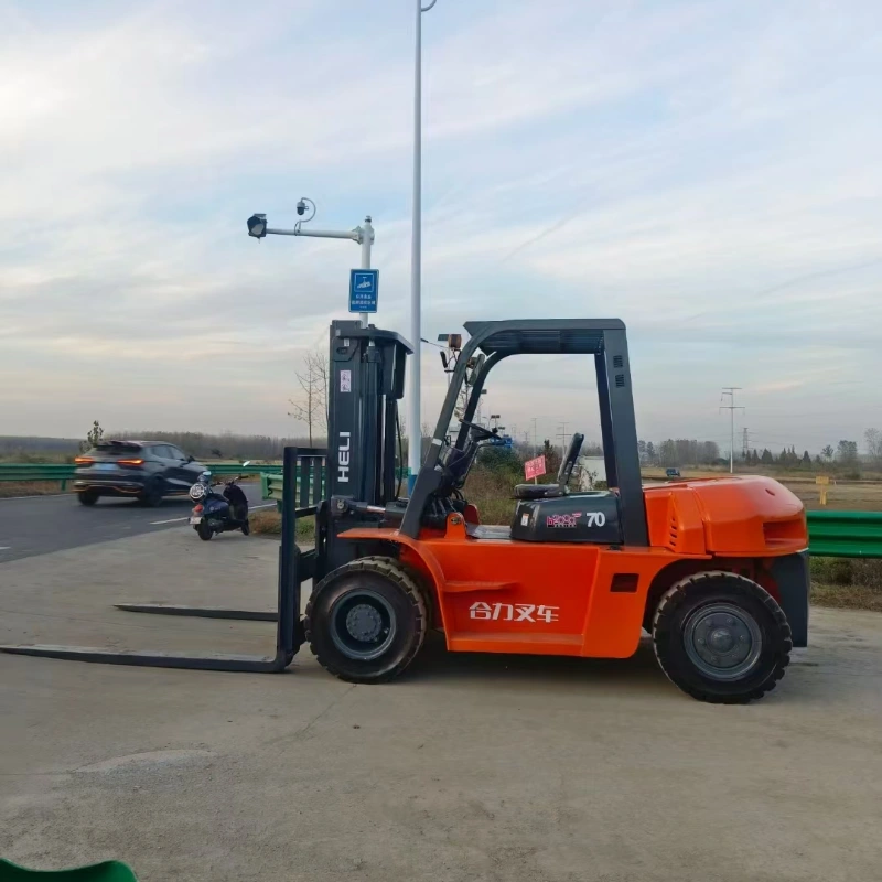 Used Heli 7‑ton diesel forklift for export