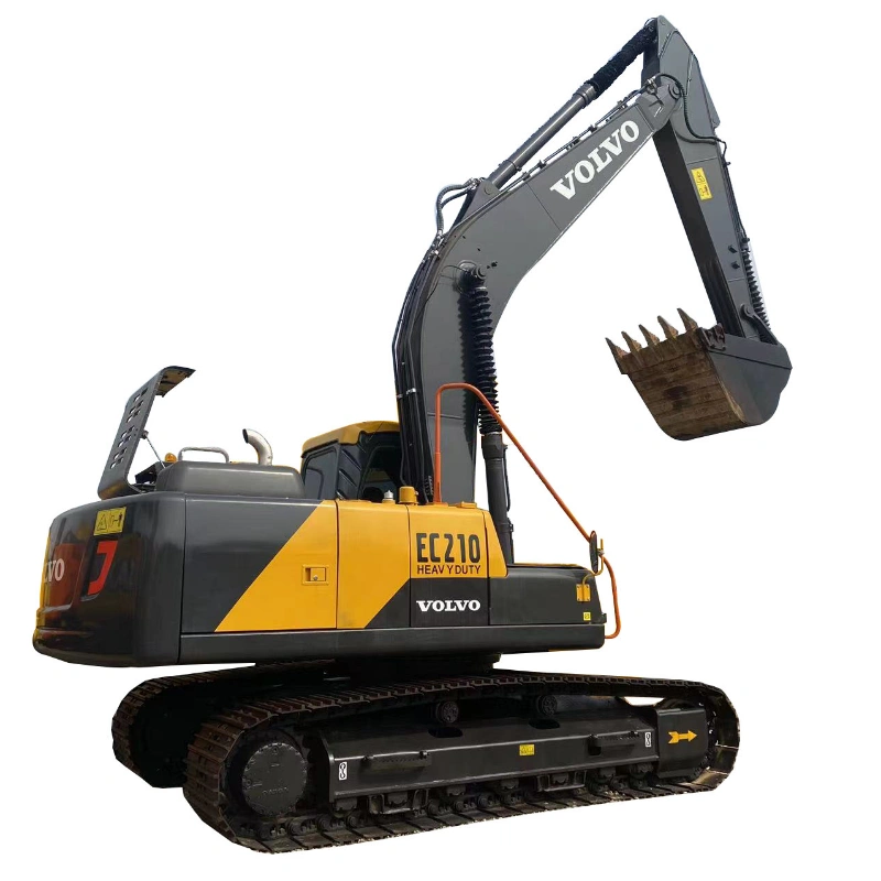 Used Volvo EC210 Crawler Excavator 21 Ton Used Hydraulic Digger For Export