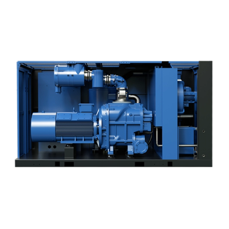 Two-stage screw air compressor