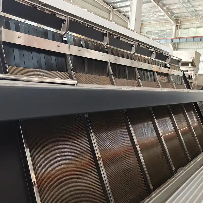 chutes photo of APEX NIR Optical Sorter for Premium Recycled Cold Washed Plastic