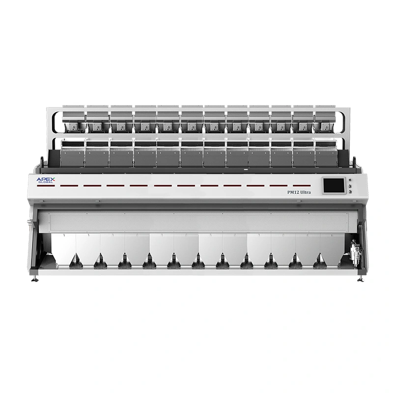 12 chutes APEX PP PET near-infrared plastic sorter for Mixed Flake Recycling