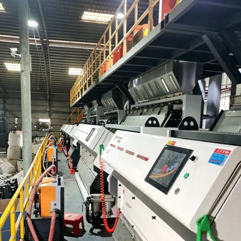 APEX PP PET near-infrared plastic sorter installation site