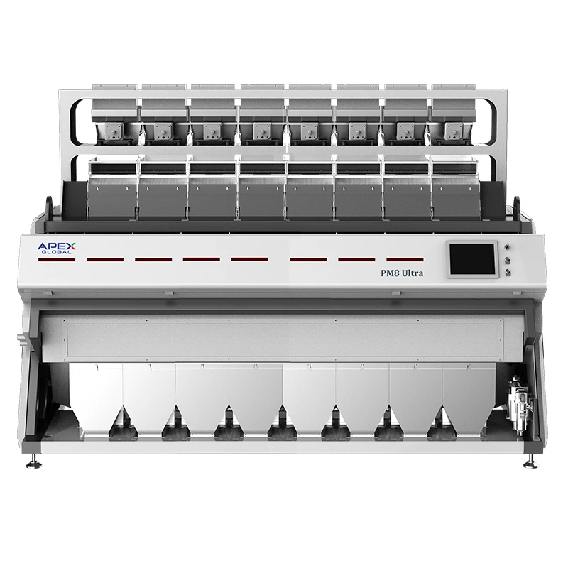 8 chutes APEX PP PET near-infrared plastic sorter for Mixed Flake Recycling