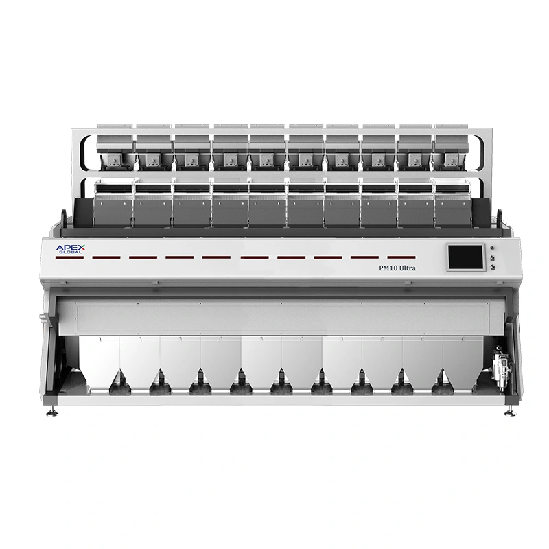 10 chutes APEX PP PET near-infrared plastic sorter for Mixed Flake Recycling