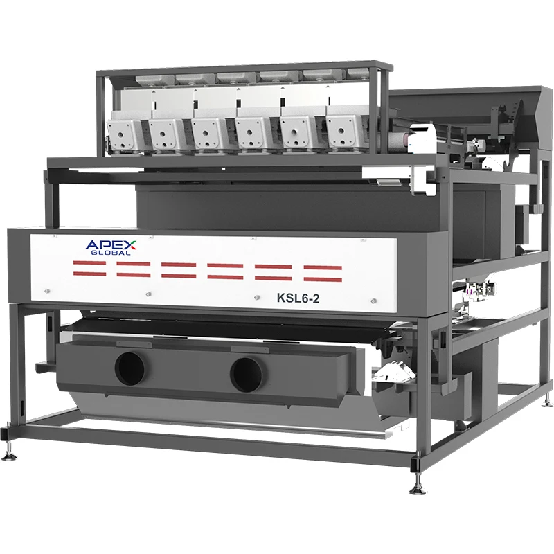 KSL6-2 standard double-layer dry optical ore sorter industrial render, high-capacity dry particle sorting equipment for quartz raw material purification