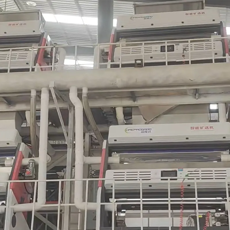 Local de instalação do separador óptico de cor para refino de minério de areia de quartzo de alta pureza APEX