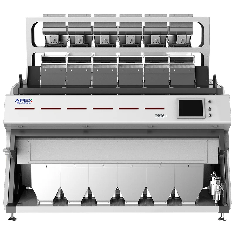 6 chutes APEX multi-sensor near infrared plastic separator for mixed flakes
