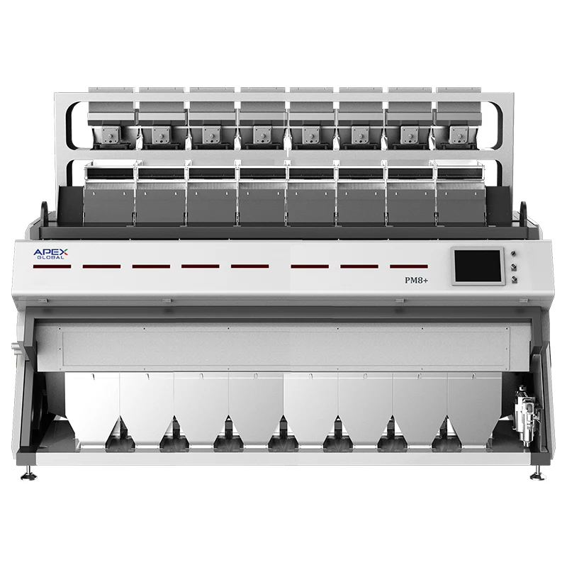 8 chutes APEX multi-sensor near infrared plastic separator for mixed flakes