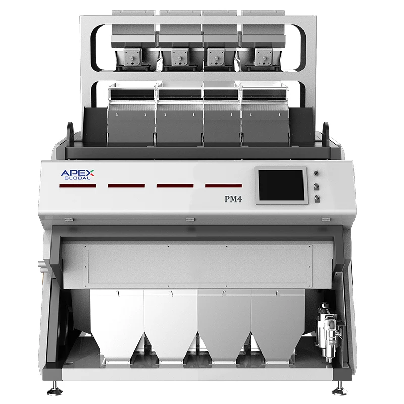 4 chutes NIR polymer sorting machine for plastic flake resin separate