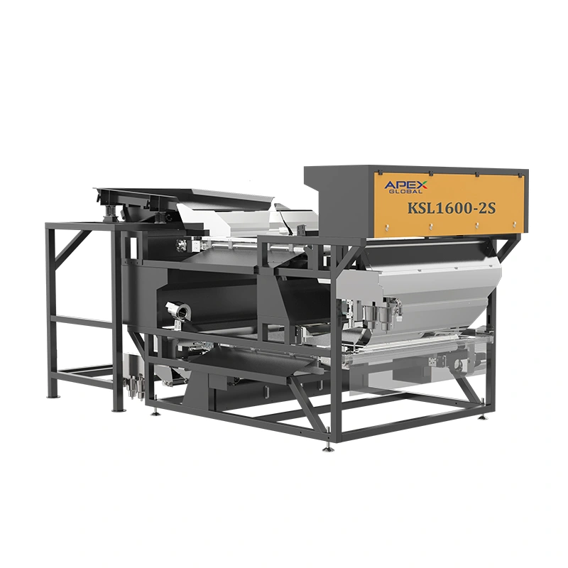 APEX KSL1600-2S double layer wet dry dual purpose belt type color sorter front overall rendering view