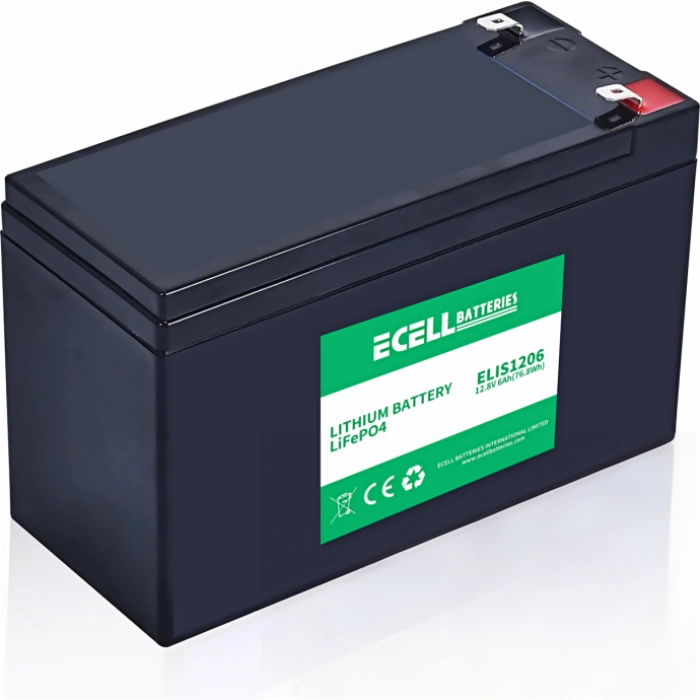 ECELL ELIS1206 | 12.8V 6Ah LiFePO₄ Lithium Battery