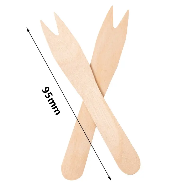 95mm wooden fruit fork-1