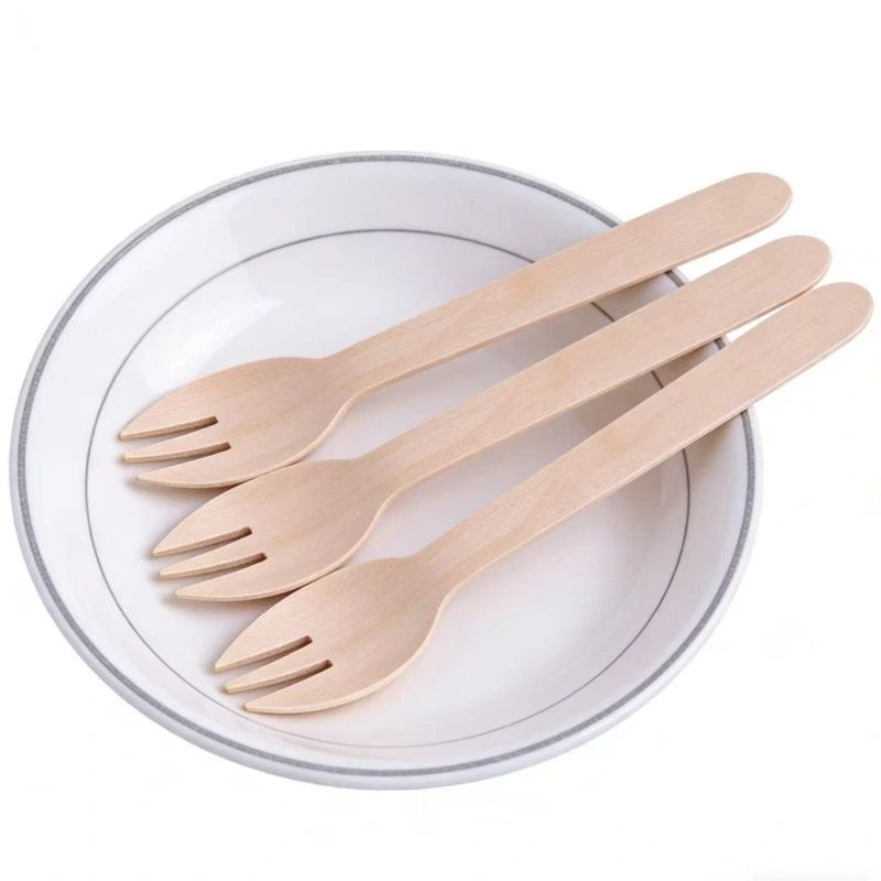 160mm wooden spork