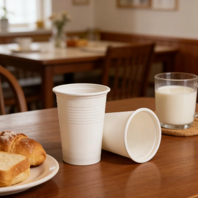 12oz Maisstärke, weißer Becher 5