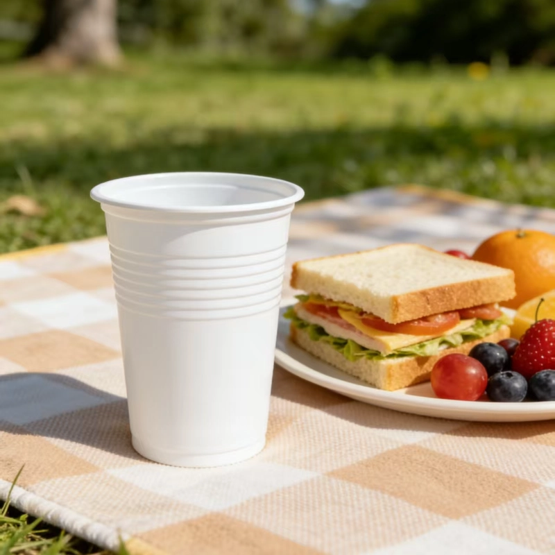 12oz Maisstärke-Weißbecher