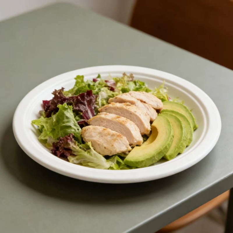 assiette ronde jetable en bagasse5