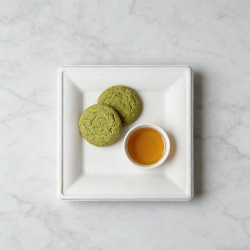 assiette carrée jetable en bagasse7