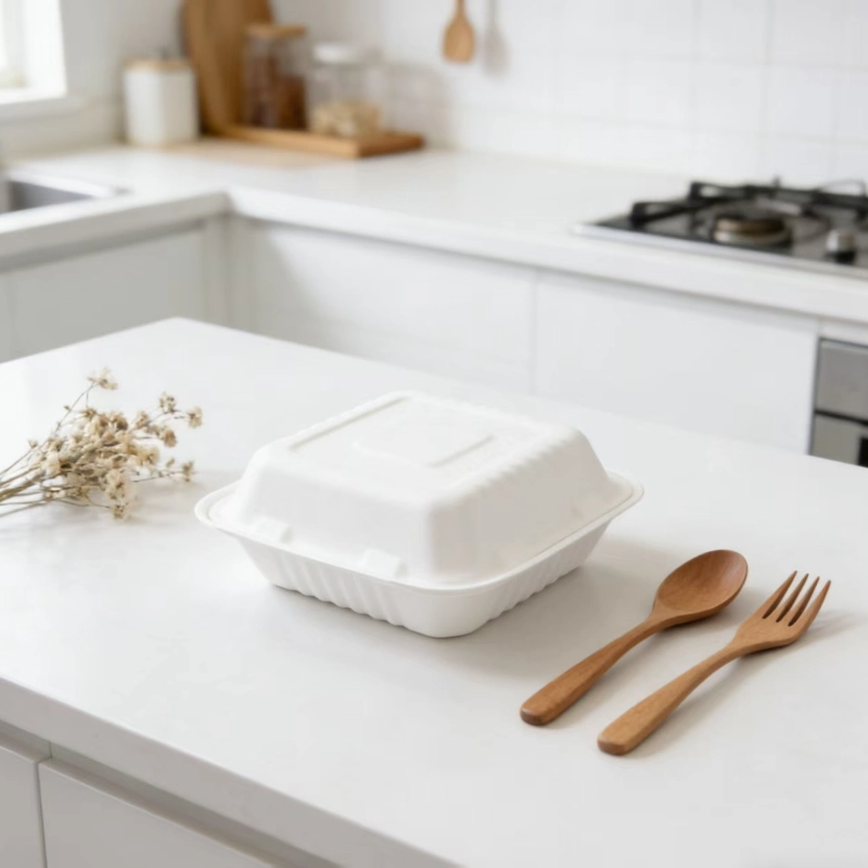 Einweg-Bagasse-Schließfach