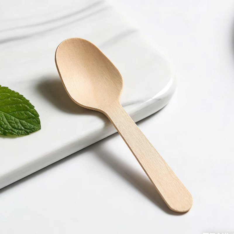 85mm disposable wooden spoon-1
