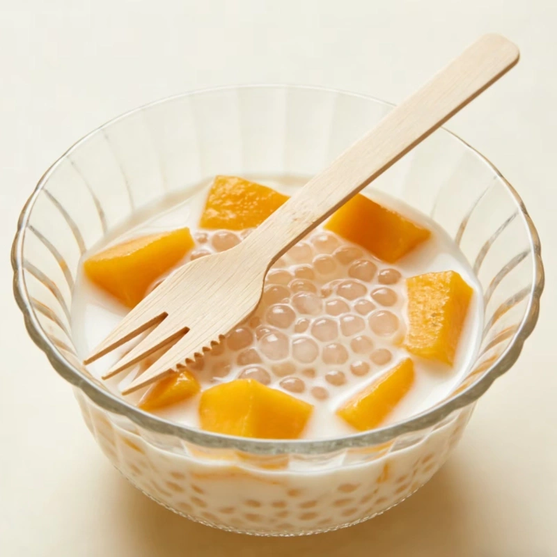 disposable bamboo fork2