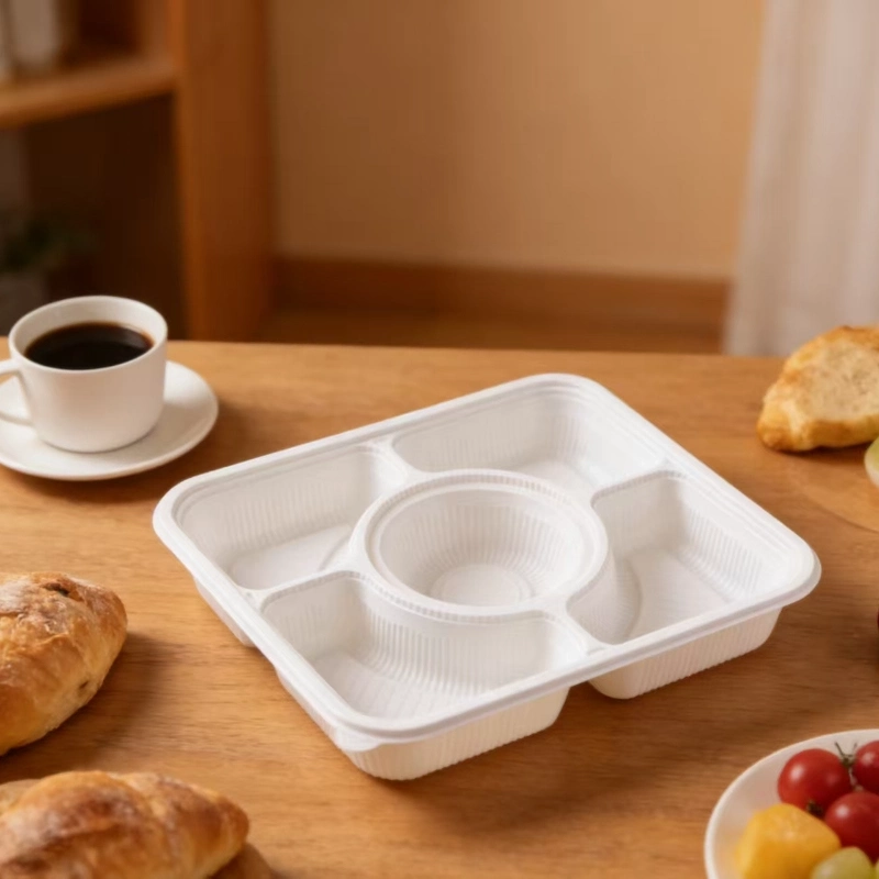 1500ml pla 5-compartment lunch box10