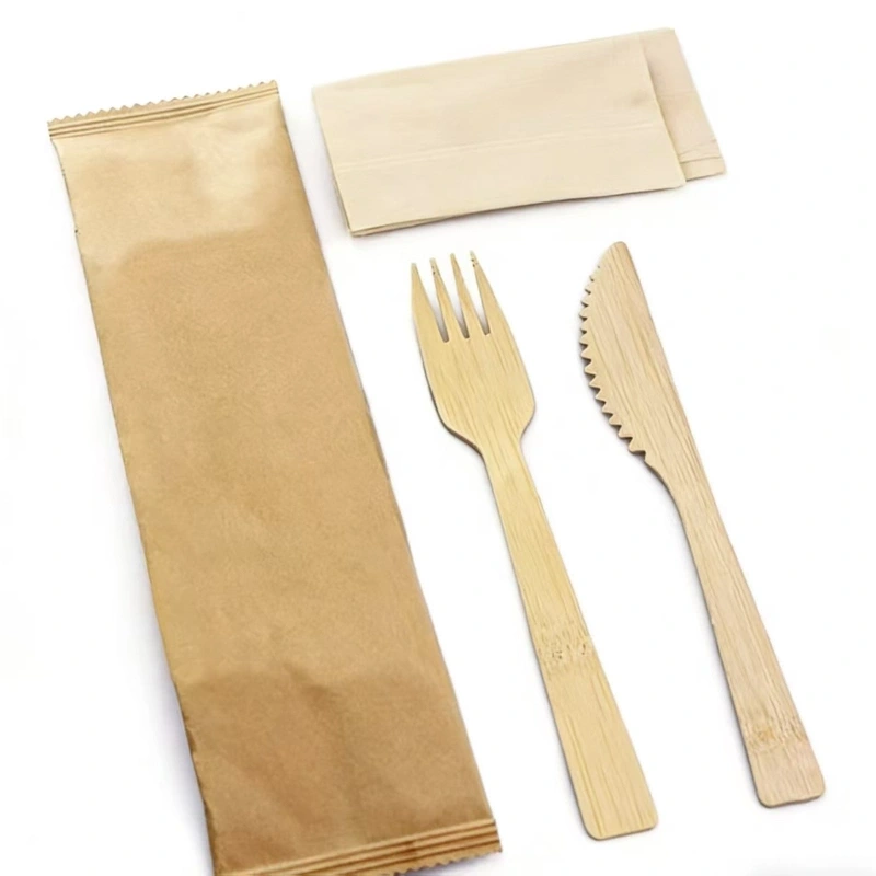 disposable bamboo cutlery set