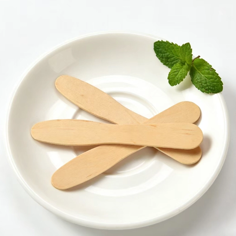 90mm wooden ice cream spoon-1