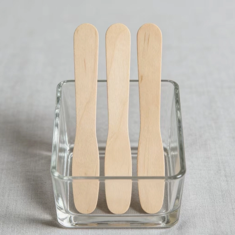 90mm wooden ice cream spoon