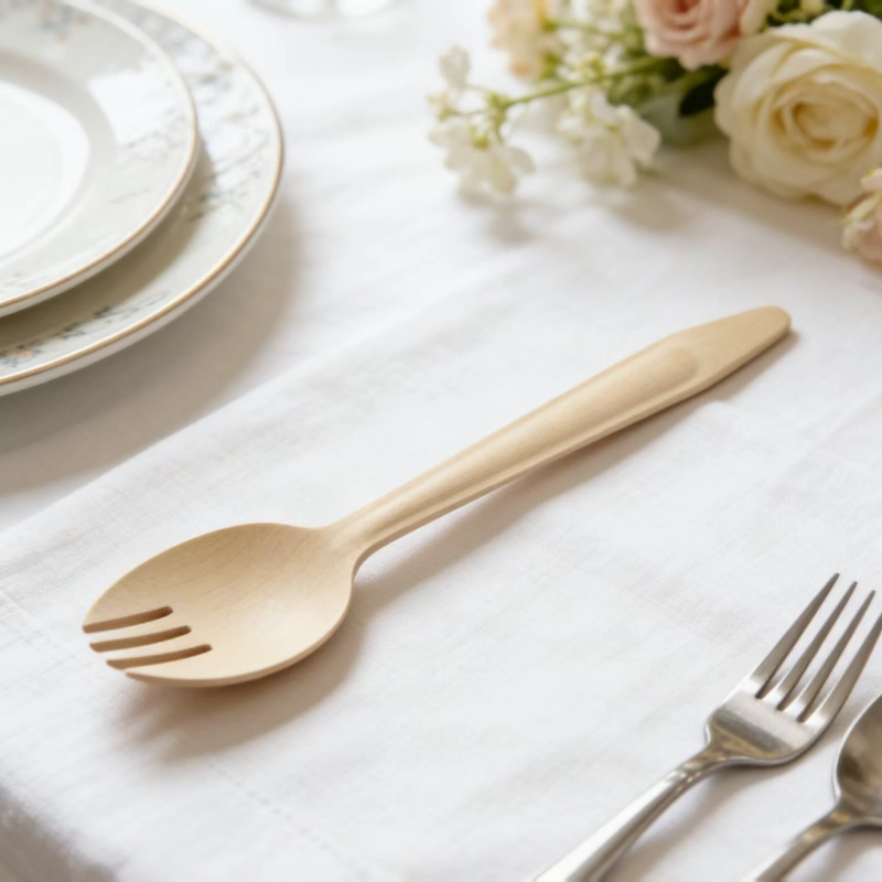 165mm wooden reinforced spork-1