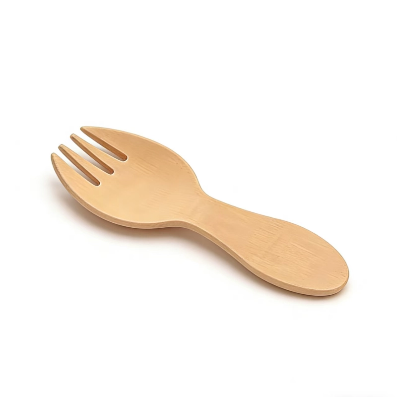 80mm wooden spork-1