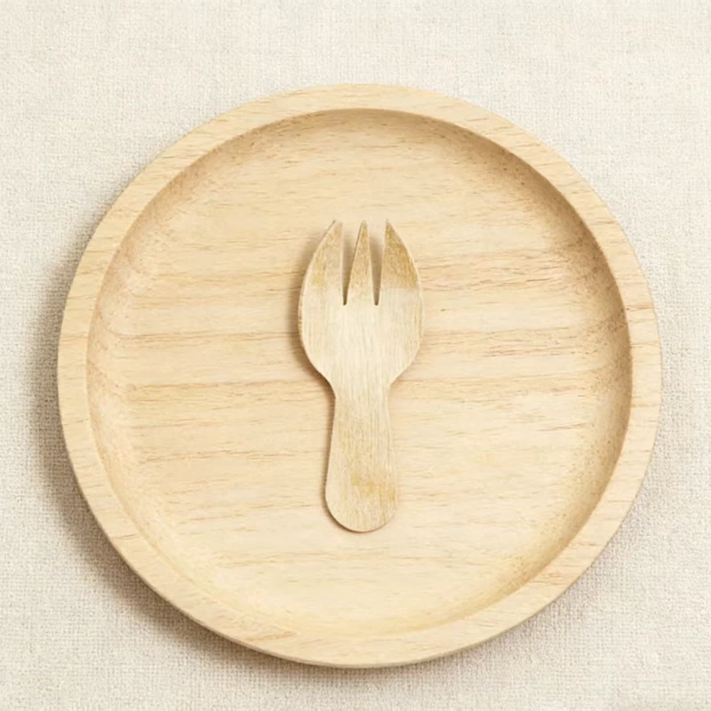 60mm wooden spork-4