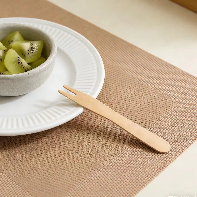 85mm wooden fruit fork