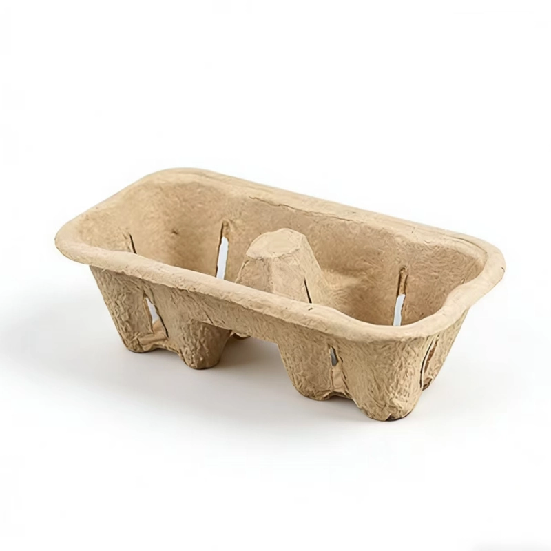 High type 2-Cell paper pulp cup holder3