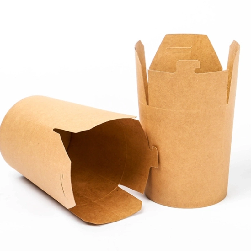 disposable kraft paper round bottom noodle box