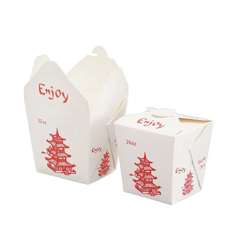 disposable paper square bottom noodle box10