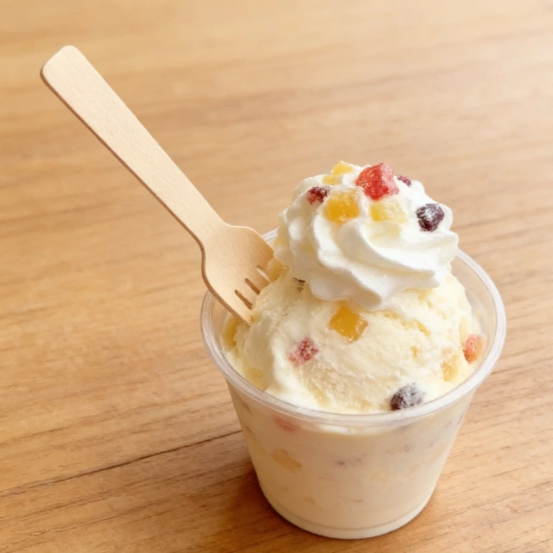 103mm wooden spork-4