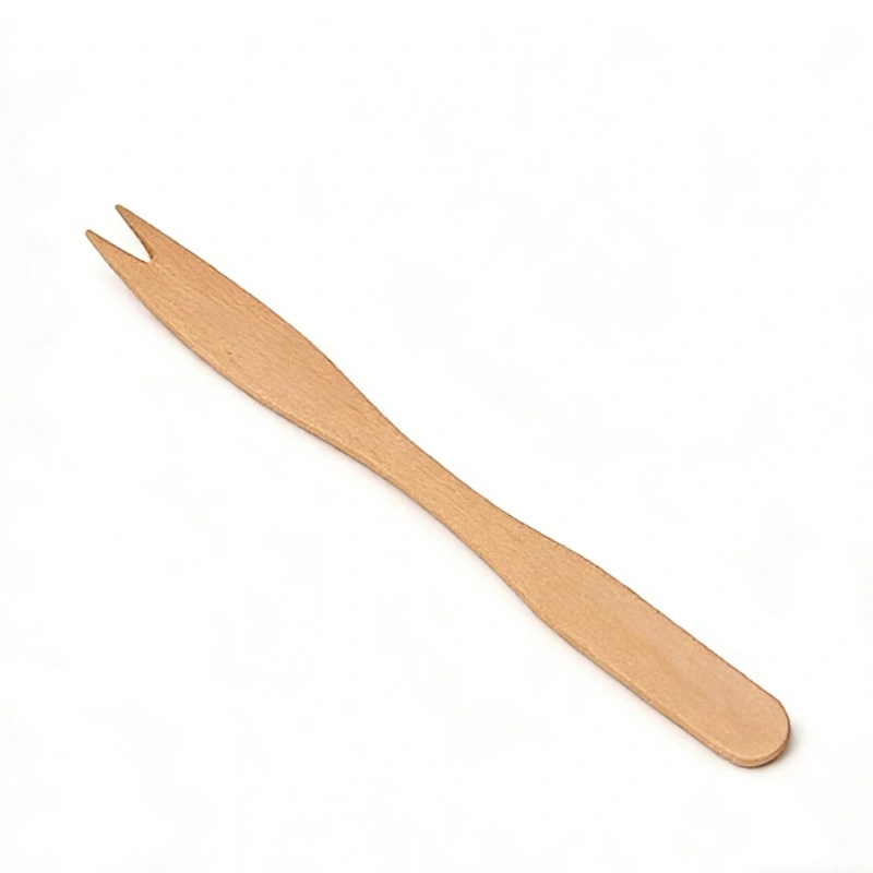 Tenedor de madera para fruta de 140 mm-1