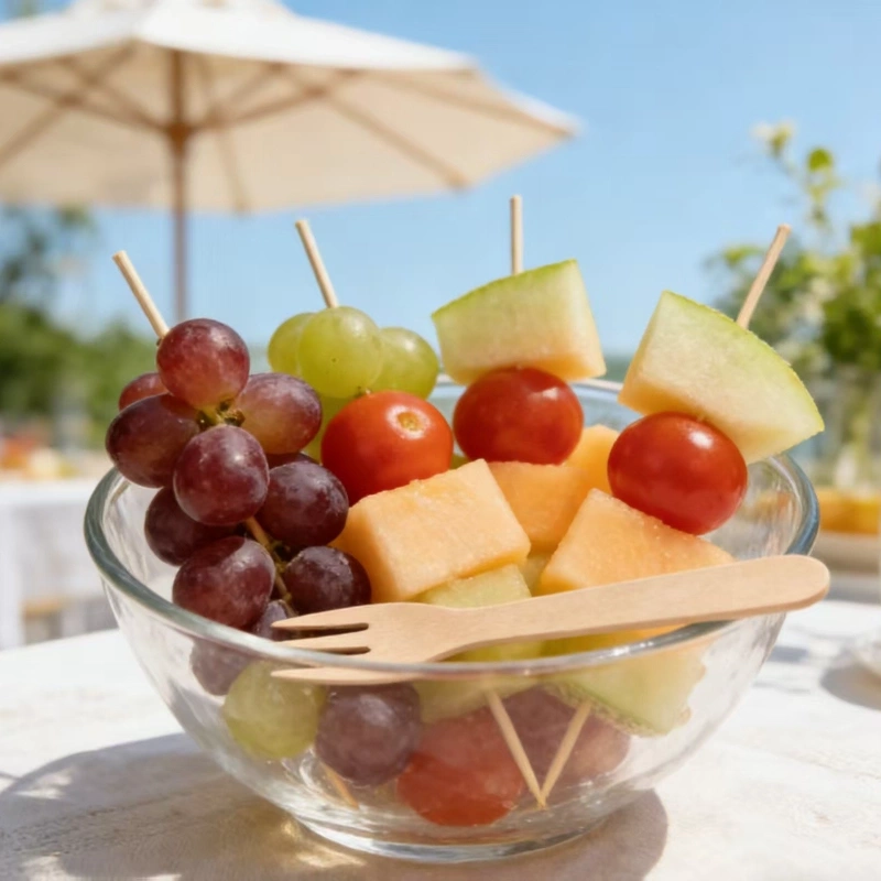 175mm wooden fruit fork-6