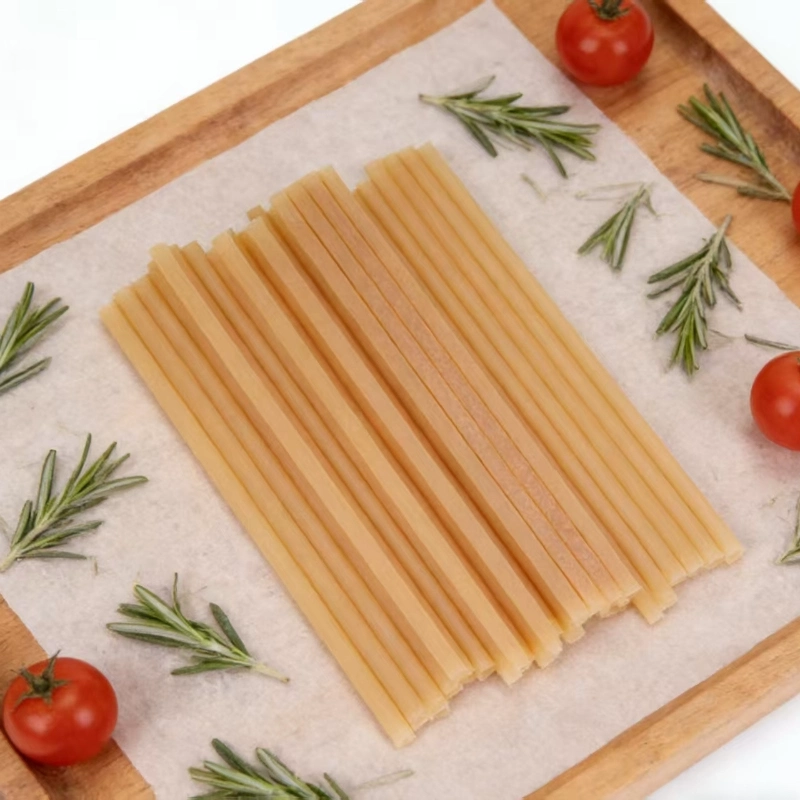 10mm00mm PLA bagasse flat end straw