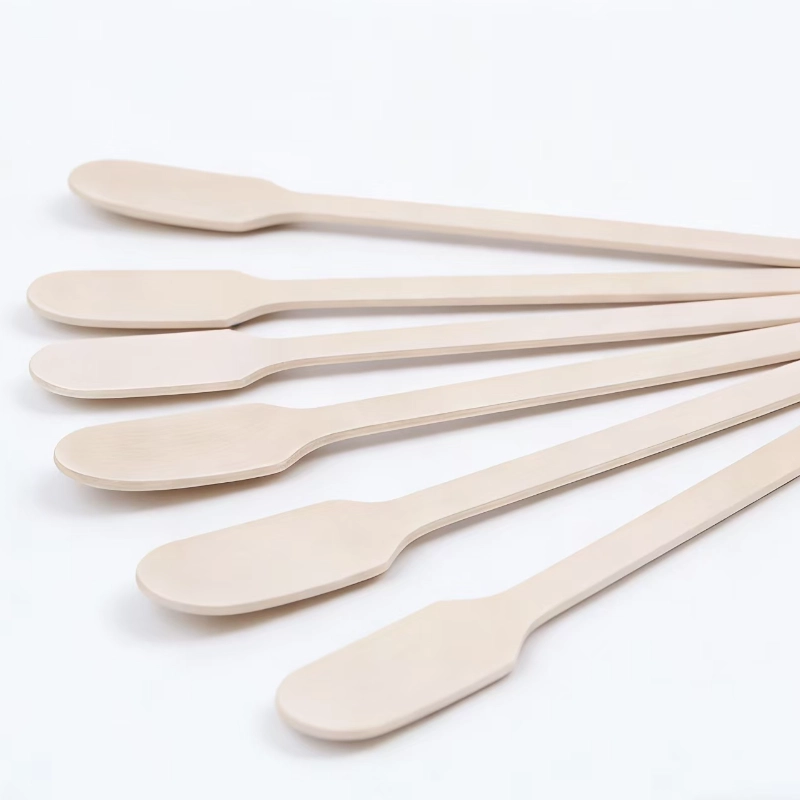 disposable wooden paddle stirrer
