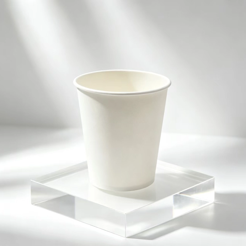 Vaso de papel de pared simple de 6 oz4