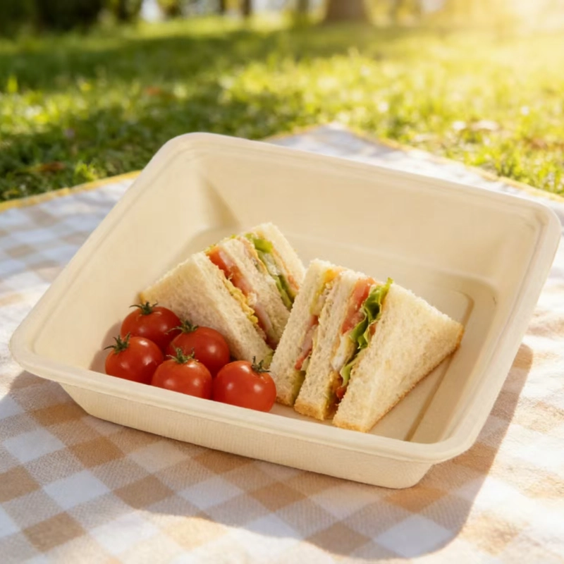 boîte à emporter jetable en bagasse5