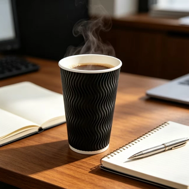 كوب ورق حائط مموج للاستخدام مرة واحدة 4