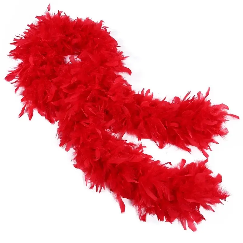 120g Turkey Feather Boa Details -2