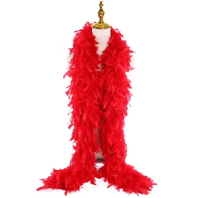 120g Turkey Feather Boa Details-3