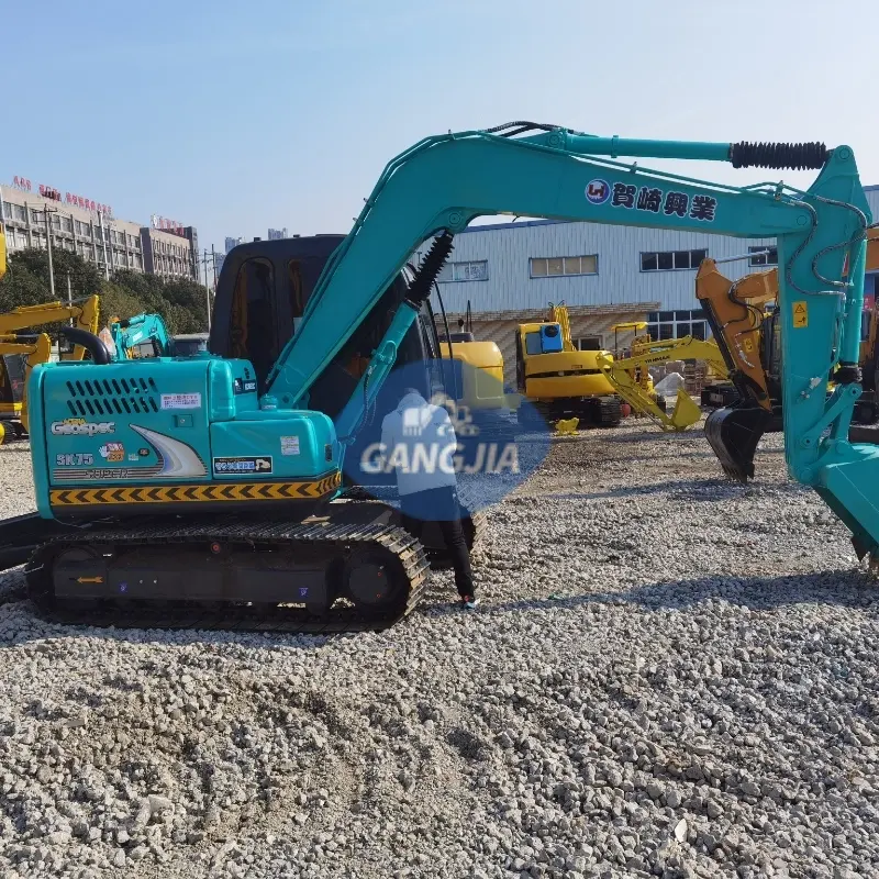 Good Condition Low Price Second-hand KOBELCO SK75 Mini Excavator Machine for Sale