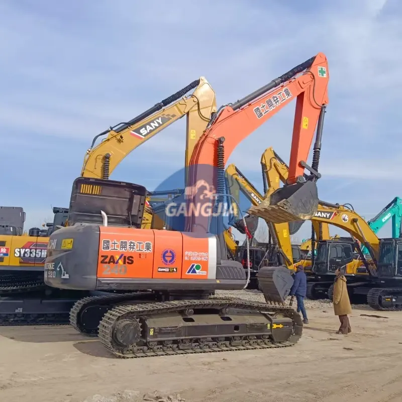Powerful Durable Used HITACHI ZX240-3 Midi Excavator Equipment for Sale